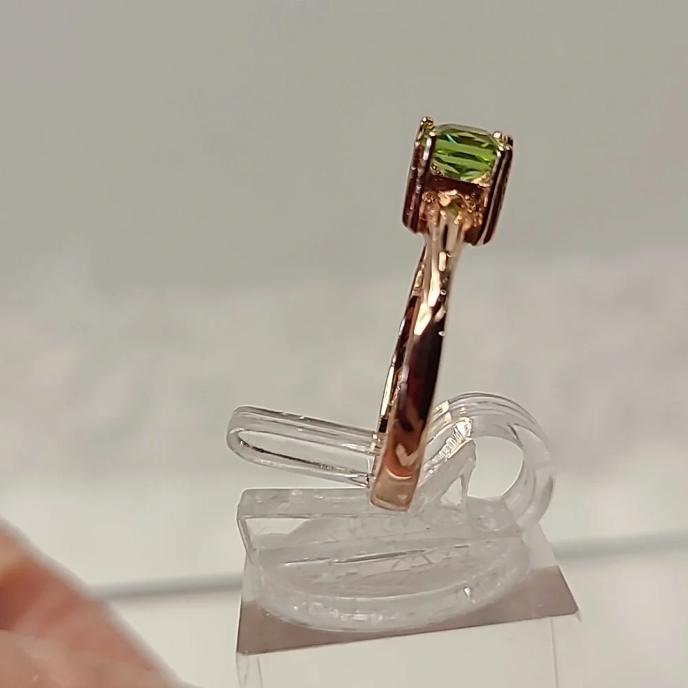 Peridot Rose Gold Ring